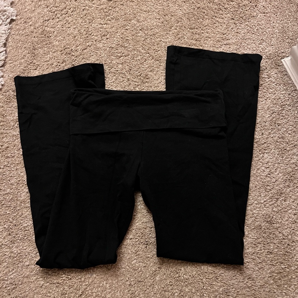 PINK Victoria's Secret Black Leggings (M) Flare